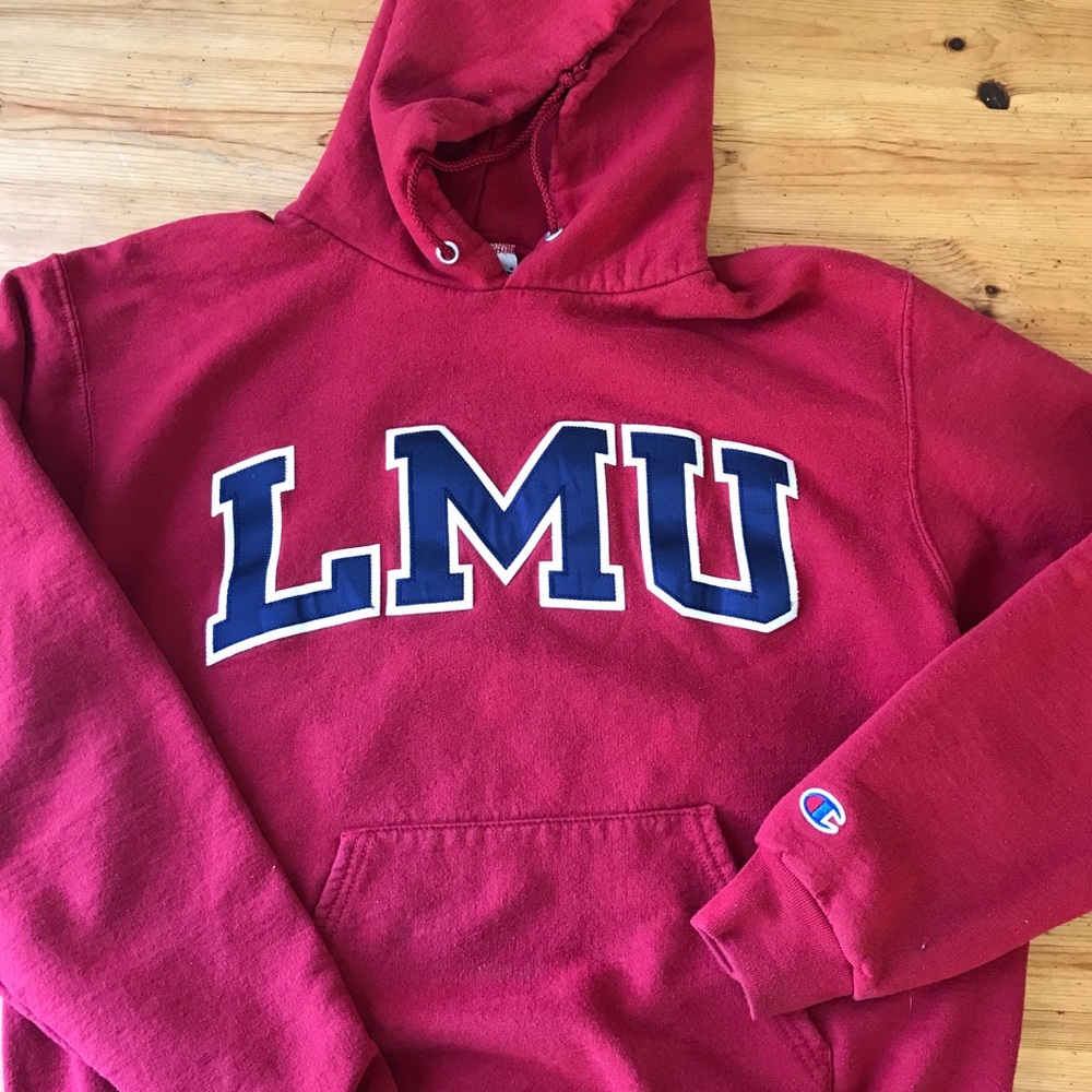 Red Champion LMU Hoodie